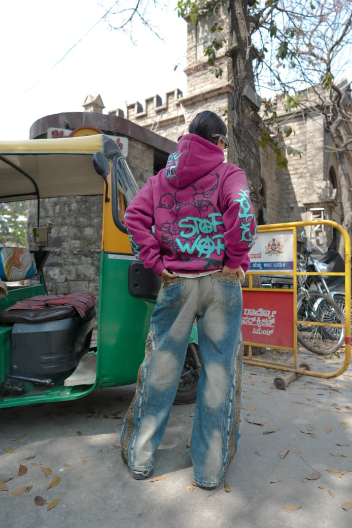 InkEd Signature Street Hoodie Pink