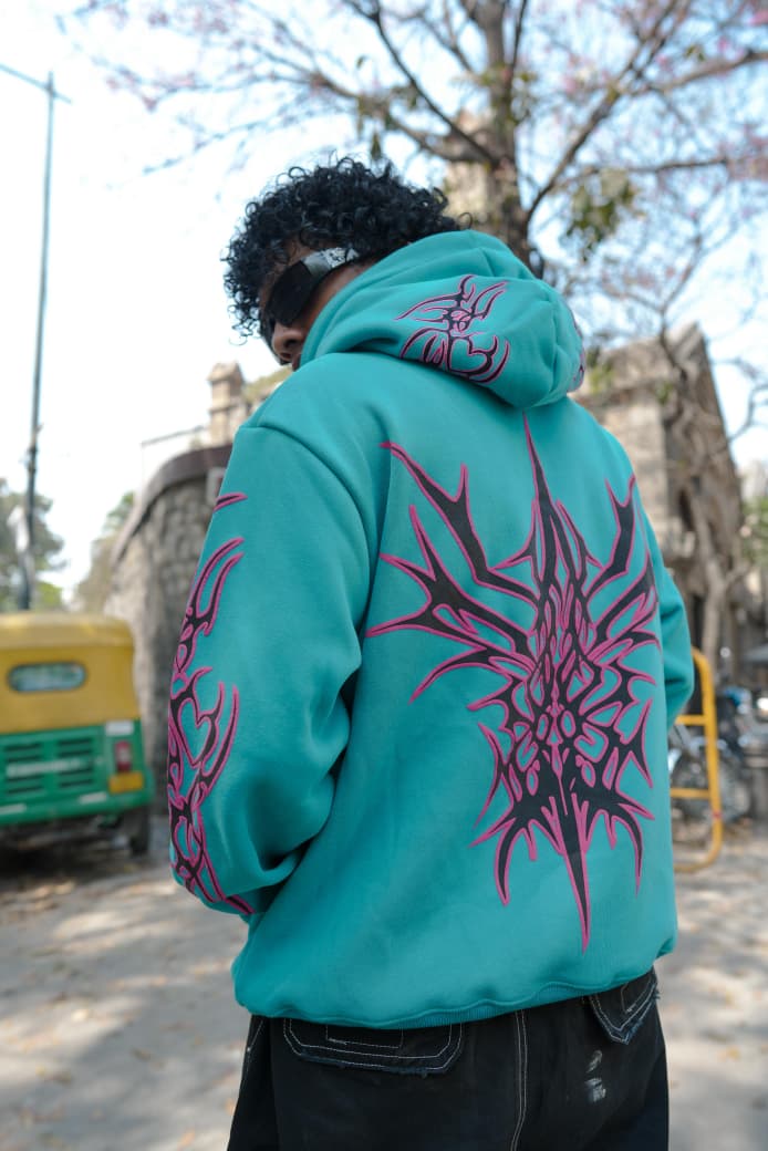 InkEd Signature Street Hoodie Teal