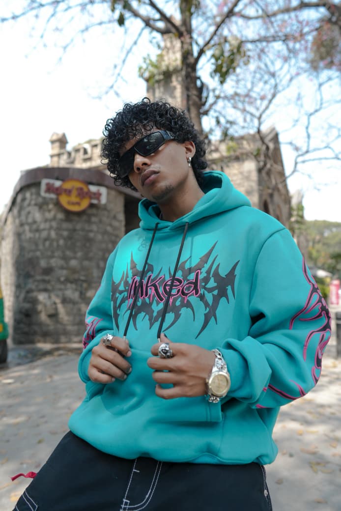 InkEd Signature Street Hoodie Teal